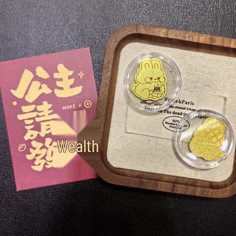 999 Pure Gold Phone Sticker: Princess Wealth Attracting Gift