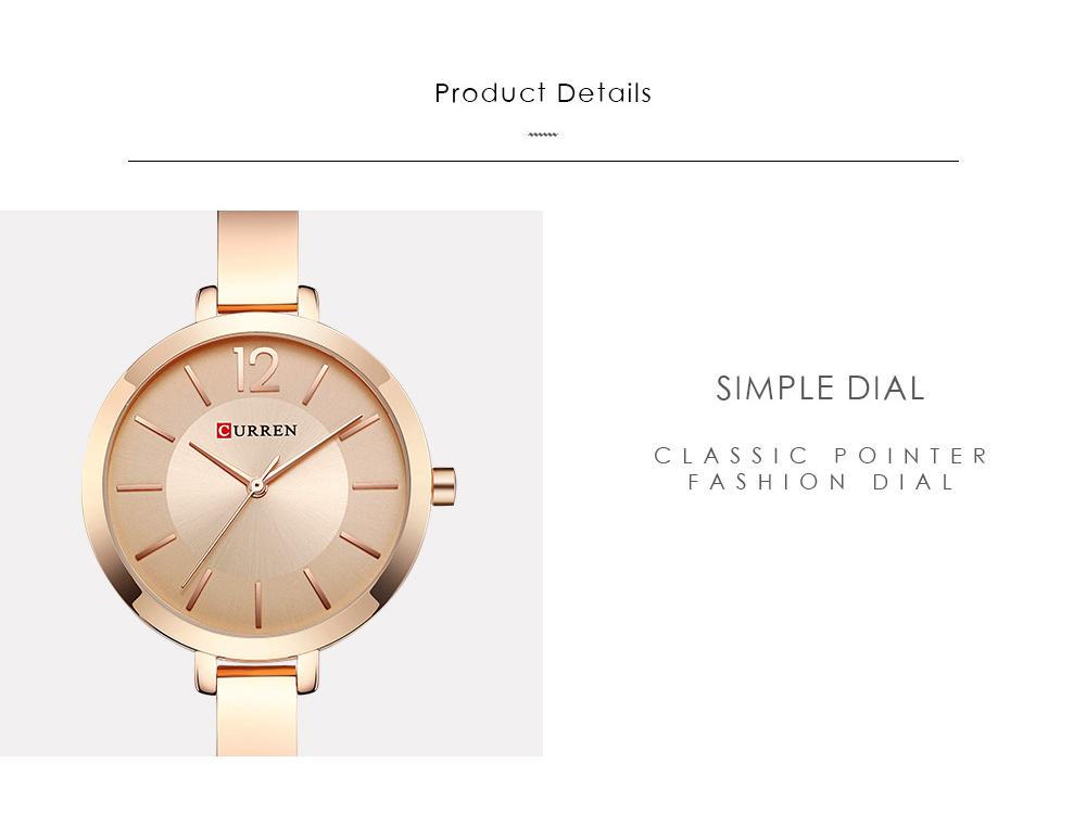 CURREN 9012 Women's Waterproof Fashion Wristwatch