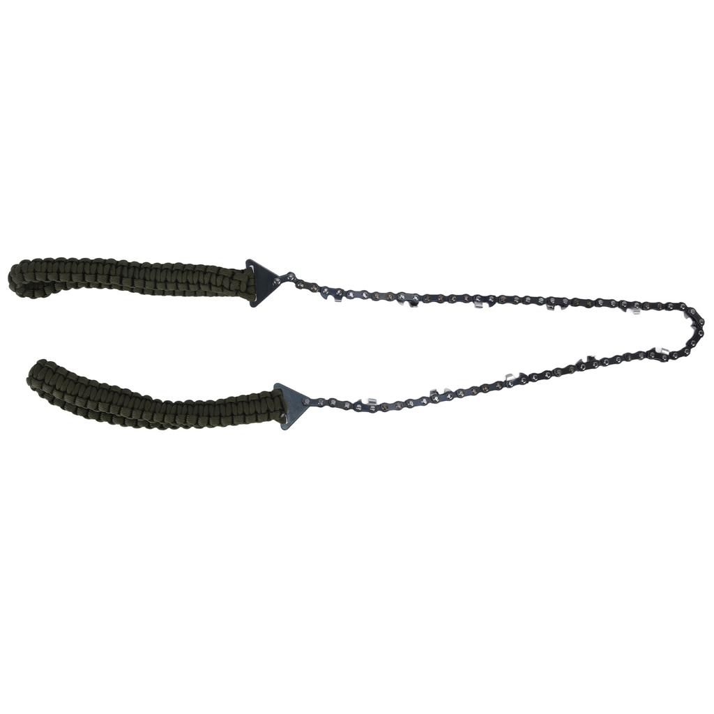 24in Pocket Chain Saw Outdoor Camping Hand Rope Chain Saw Portable Wood Cutting Pocket Chainsaw for Garden