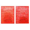 Stickers Christmas and New Year Wishes Foil Red Background