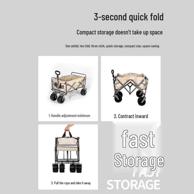 KODENOR Folding Outdoor Camping Cart