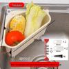 Vegetable Washing Basin Drain Basket & Filter Net for Kitchen Sinks