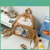 Squirrel Cartoon Little Chicken Canvas Backpack Outdoor Cute Itabag Animal
