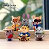 Zootopia Figure Set 4 Styles, Cute Cartoon Animal Characters PVC Collectible Model Toys, Best Gift for Kids Fans