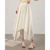 TERRE BLEUE Lace Patchwork A-Line Midi Skirt
