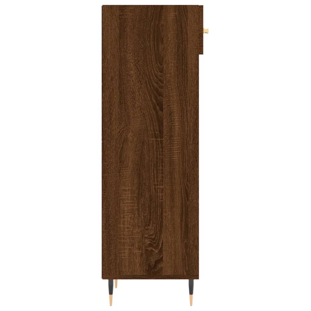 Shoe Cabinet Brown Oak Effect 30 x 35 x 105 cm Particleboard