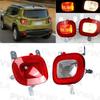For Jeep Renegade 2015 2016 2017 2018 Pair Left+ Right Side Rear Bumper Reflector Light 68255513AA 68255514AA