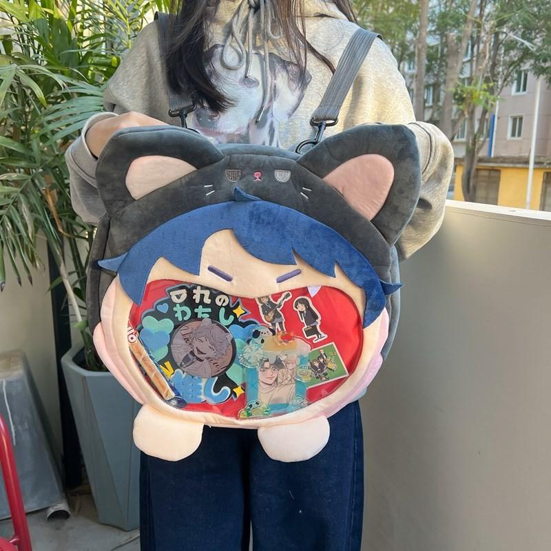 Papergames Plush Itabag Backpack With Mobile Storage For Kids Gifts Fashion