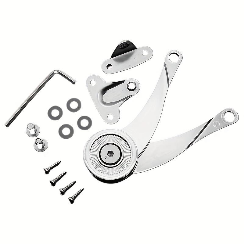 

1 шт. Гидравлические петли с произвольным упором, регулируемые полированные петли для кухонных шкафов, петли для подъема откидной створки мебели upturning door