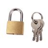 Mini Solid Brass Padlock with 3 Keys Anti-Theft Security Lock for Gym Locker Luggage Backpack Travel Use