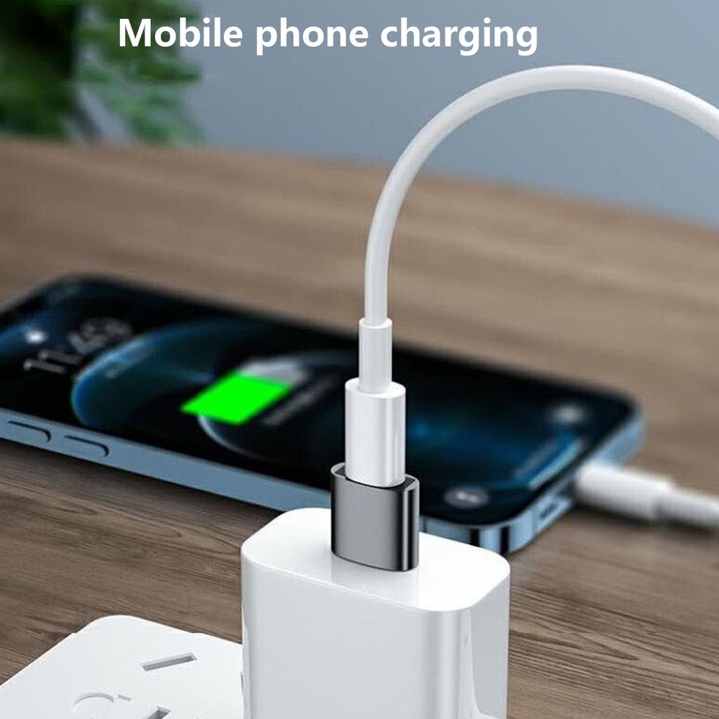 USB Stecker auf USB C Buchse Ladeanschlussadapter Schneller Konverter für Typ C Telefone Tablets Spielekonsolen