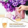 10Pcs Mini Wicker Baskets Bamboo Woven Storage Basket Gift Container for Wedding Party Table Decor Craft DIY Projects