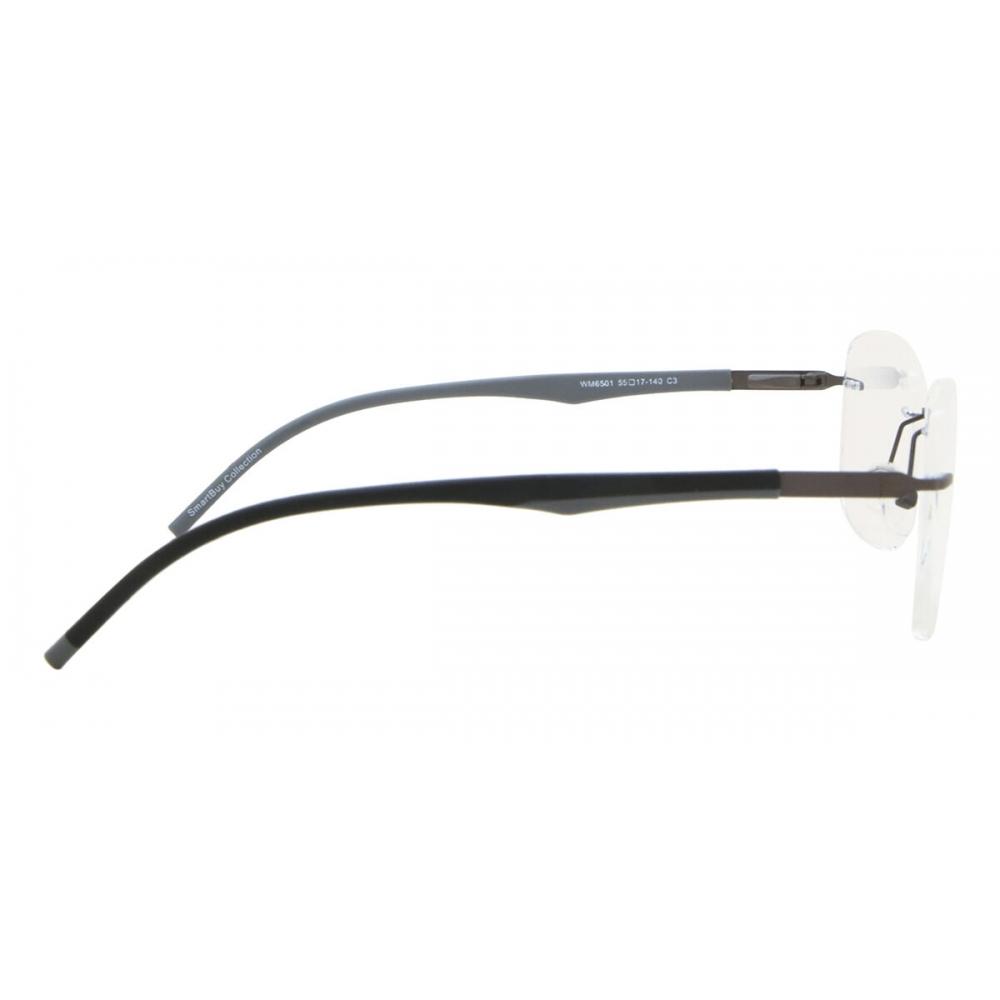 Rimless Square Grey Smartbuy Collection Harleigh Wm6501 C3 Fashion Unisex Eyeglasses