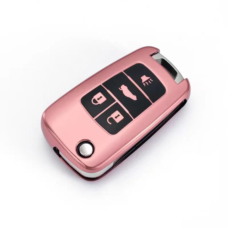TPU Shell For Chevrolet Cruze Aveo Trax Sail Malibu Captiva Opel Vauxhall Astra J Corsa Insignia Mokka Car Flip Key Case Cover