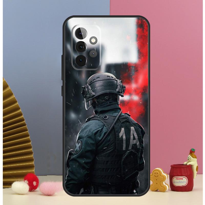 Police Symbol Case For Samsung Galaxy A56 A16 A26 A36 A13 A33 A53 A17 A54 A34 A14 A15 A35 A55 A52 A12 A32