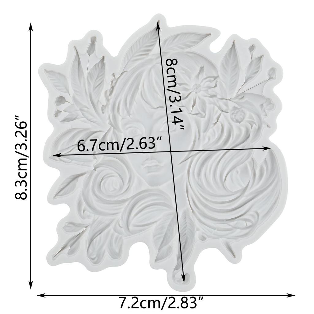 Goddess Silicone Mold Lady Avatar Fondant Molds Cake Decorating Tools Theme Cake Dessert Decorated Chocolate Candy Mold