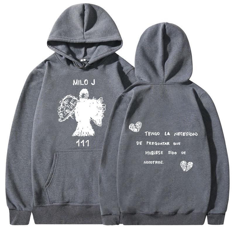 Rapper Milo J Hoodies 111 Album Merch Hooded Sweatshirt Men Women Clothes Fashion Hip Hop Vintage Long Sleeve Pullover Fans Gift