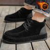Winter Men's High-top Thick-soled Trendy Brand Men's Shoes Versatile Sports and Leisure Shoes Velvet Thickened Warm and Cold-resistant Cotton Shoes