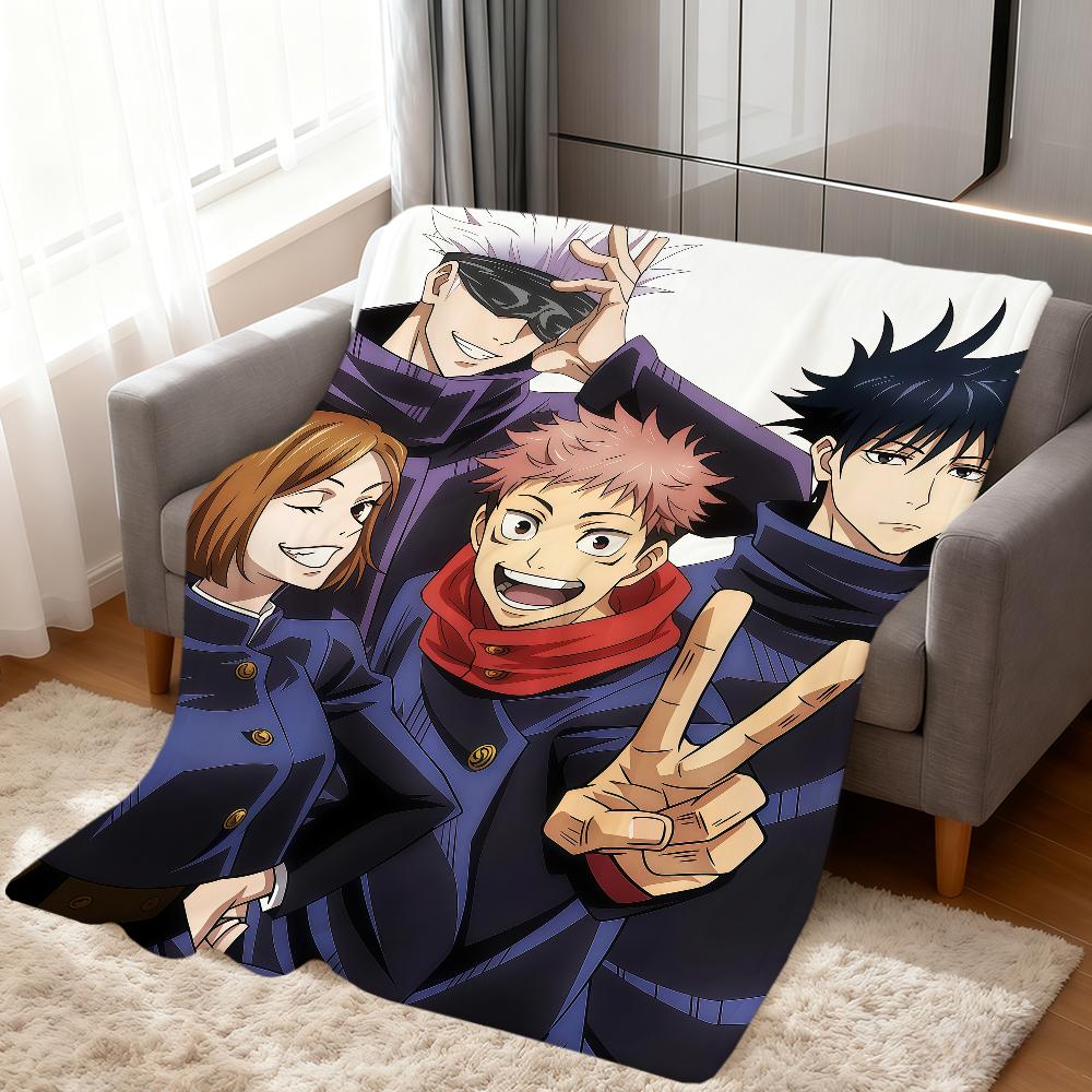 Warm Soft s-Satoru Plush Blanket Anime Yuta Sofa Living Room Itadori Okkotsu Gojo Home Kaisen Yuji Bed j-Jujutsu Gift Pet Hogar