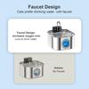 3.2L 108oz Sensor Activated Stainless Steel Pet Water Fountain Wireless Rechargeable Automatic Pet Drinking Dispenser for Cats