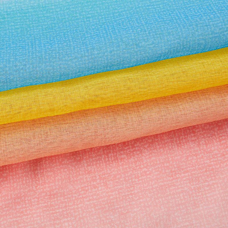 Rainbow Sheer Curtains - Light Filtering Voile Scarf for Balcony, Bay Window, Living Room, Room Divider & Privacy