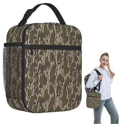 Everything Bottom Lands Camo Insulated Lunch Bag for Women Children Portable Food Boxes Thermal Lunch Box Tote