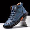 Herren handgenähte Leder-Knöchelboots Echtes Leder Freizeitstiefel für Herren Mode Bequeme Langlebige Schuhe