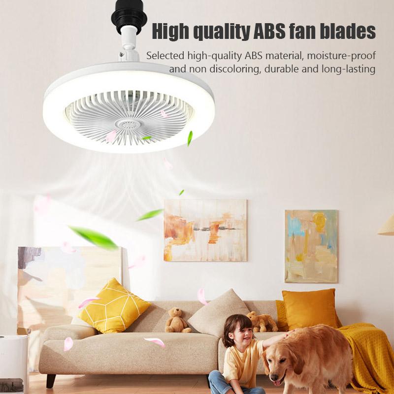 Ceiling Fan Lamp With Aroma Bedroom Living Home Ceiling fan Lamp E27 Screw LED Fan Light Remote Control All-in-one Lamp With fan