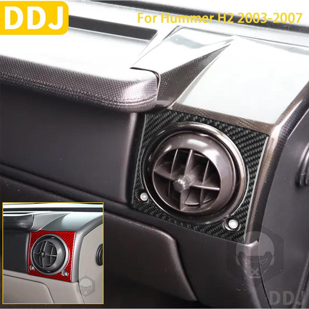 

Для Hummer H2 2003 2004 2005 2006 2007 аксессуары из углеродного волокна салон автомобиля второй пилот приборная панель крышка воздуховыпускного отверстия накладка