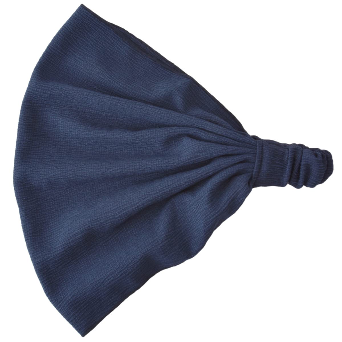 

Тонкая гофрированная цветная однотонная бандана, повязка на голову, треугольный шарф, регулируемый, один размер подходит всем, темно-синий [Шарм]