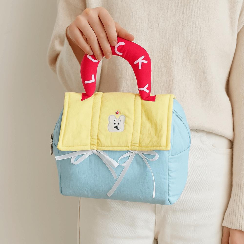 Kawaii Cute Cabin Makeup Bag House-shaped Toiletry Bag Portable Handheld Cosmetic Case  Ladies