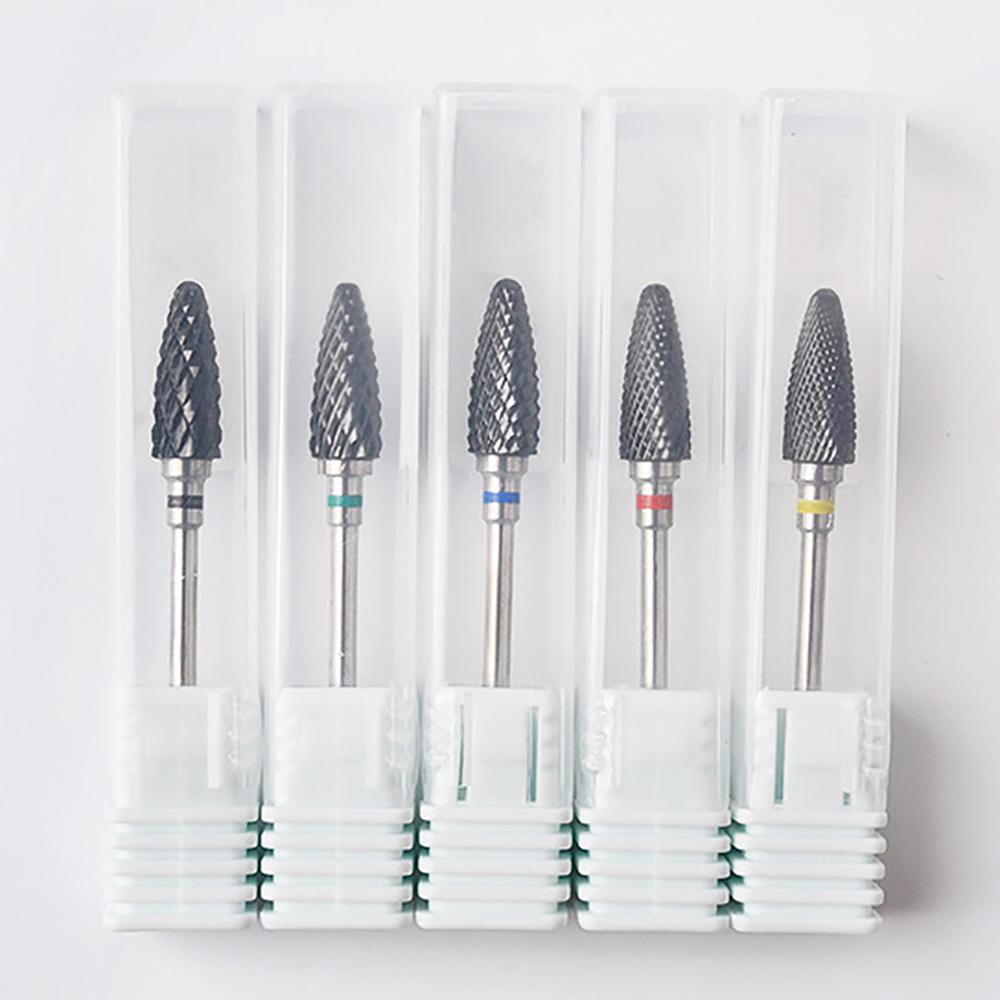 Ceramics Nail Drill Bits Cylinder UV Gel Remover Electric Drill Burr Ceramic Manicure Tool Accessories