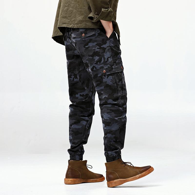 Spring Harlan Overalls Men'S Fattened Plus Size Trendy Fat Loose Leggings Sweatpants Nine-Point Pants