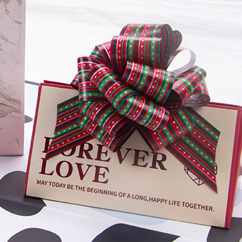 Christmas Gift Box Hand Pulled Flower Birthday Gift Package Decoration Gift Flower Party Decoration Prop Plastics Flower Ball