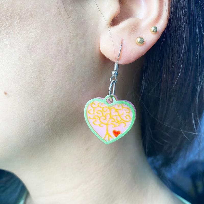 1/4Pieces Earring Resin Molds Life Tree Earring Mold for Jewelry Making Silicone Molds for Resin DIY Fashion Earring