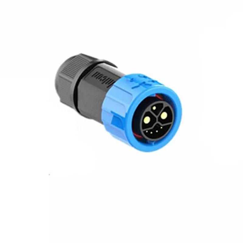 50A 2+1+5 Lithium-Batterie-Steckverbinder Wasserdicht IP67 M23 Stecker Buchse Neue Energie Elektromotorrad Ladeanschluss Kabel