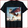 Funny Childless Cat Ladies for Harris 2026 Black T-Shirt S-5XL
