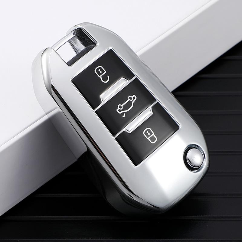 Neue TPU Auto Klappschlüssel Hülle Abdeckung Schale Für Peugeot 208 308 408 508 2008 3008 4008 5008 Zubehör