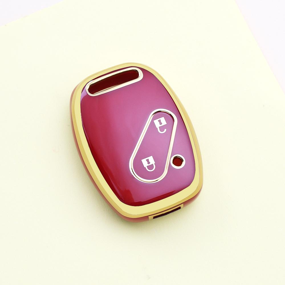 Car Key Case Cover Silver Edge Tpu For Honda Cr-V Freed Freed Fit Civic Jazz Pilot Accord Pilot Insight Auto Shell Fob Holder