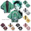 Slayer Dämon Kimono Tanjiro Nezuko Zenitsu Umhang Giyu Cosplay Kostüm Erwachsene Kinder