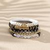 Bohemian Velvet Bracelet Colorful Letter Bead Adjustable Friendship Bracelet Set