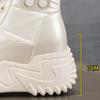 Cold Winter Shoes Women Waterproof Snow Boots Warm Cotton Shoes Ladies Ankle Boots Platform Non-slip Height Increasing 7cm DX652
