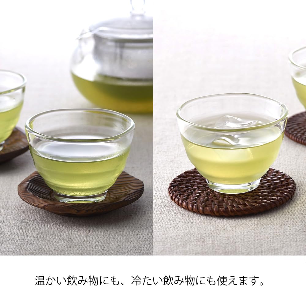 Hario Glass Cups of Dishwasher Made In Heat-Resistant (Set 2), Safe, 170ml, Japan, HU-1424