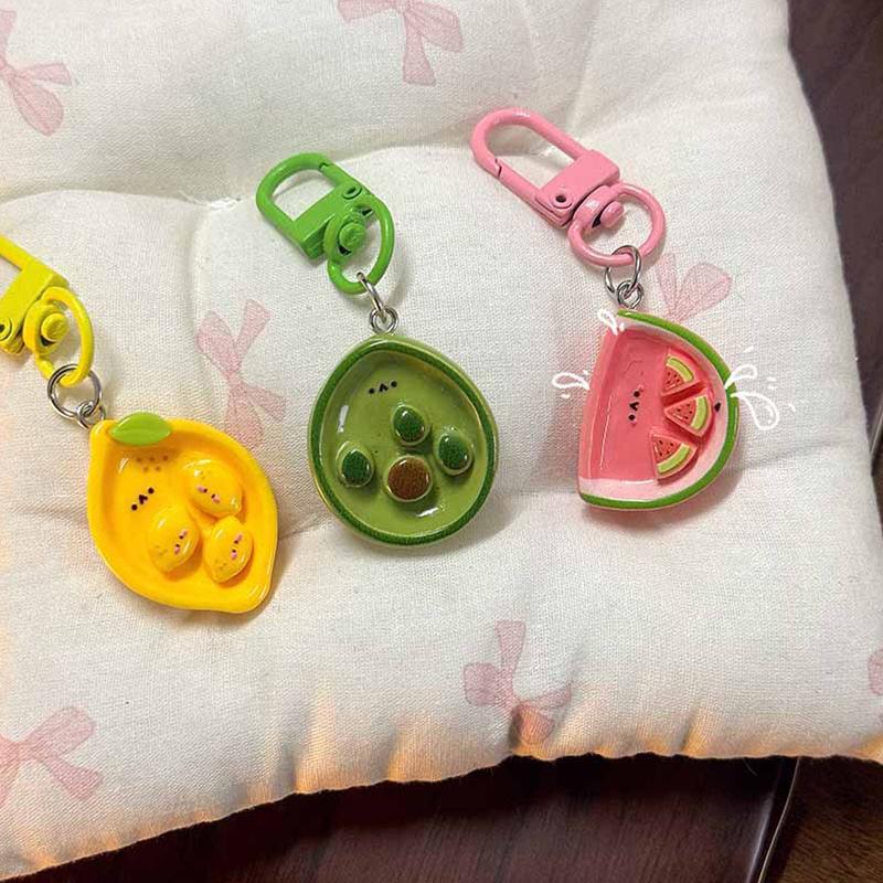 1Pcs/5Pcs Cute Fruit Keychain Wallet Strong And Durable Decoration Women Keychain Hanging On Backpack Keychain Gifts