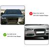 1x Right Bumper Fog Light Lamp Cover Grille Grill For A4 S-line S4 13-15