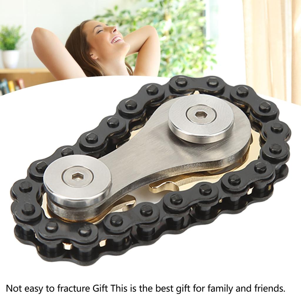 Detachable Fingertips Chains Sprockets Toys Stress Relief Stainless Steel Sensory Fingertips Bike Chains Toys for Travel