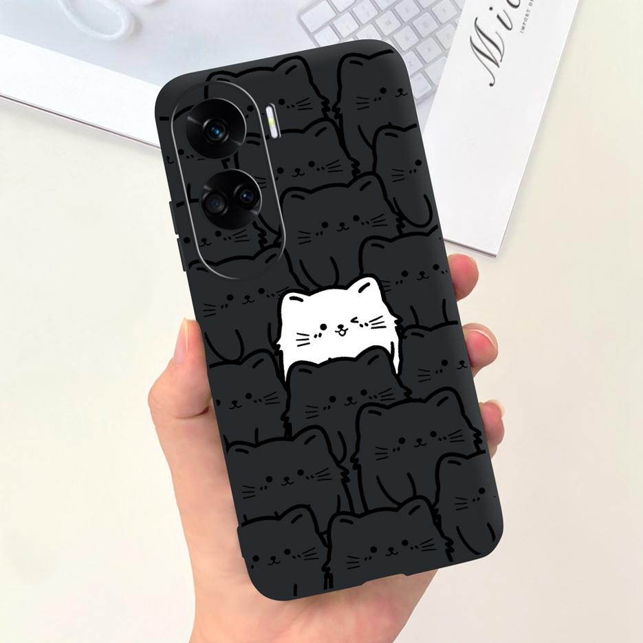 

For Honor 90 Lite Case CRT-NX1 Cute Cartoon Cover Shockproof Soft Silicone Phone Case For Honor 90 Pro Honor90 Lite Fundas Coque Honor 90 Pro