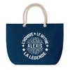 Beach Bag - PLANETEE - Alexis Myth Legend - Rope Handle - Cotton - Large Size