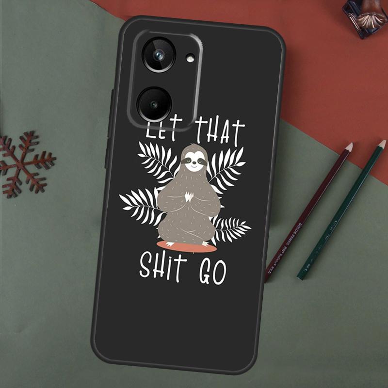 Cute Lovely Cozy Sloth Animal Case For Realme C75 C65 C67 C71 C63 C61 C55 C51 C53 C35 11 12 13 14 15 Pro Plus GT6 GT7 Pro