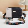 Classic Heart Pattern Bag Shoulder Bag | Women's Crossbody Bag, Large Capacity Square Bag